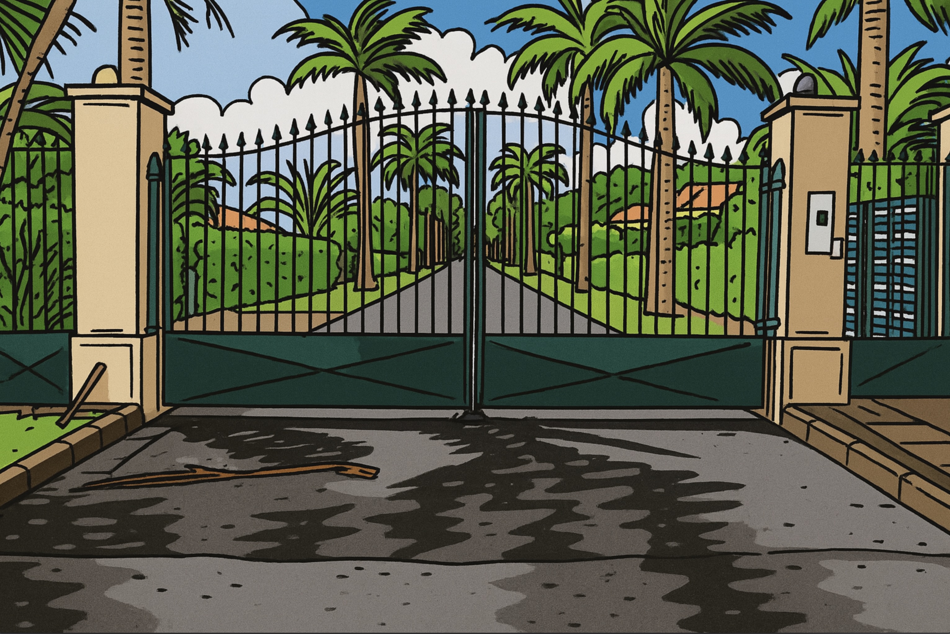 Portail de la résidence